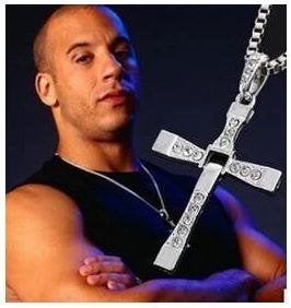Fast & Furious Dominic Toretto Cross Hanger Ketting Zilver., Sieraden, Tassen en Uiterlijk, Ophalen of Verzenden, Nieuw, Zilver