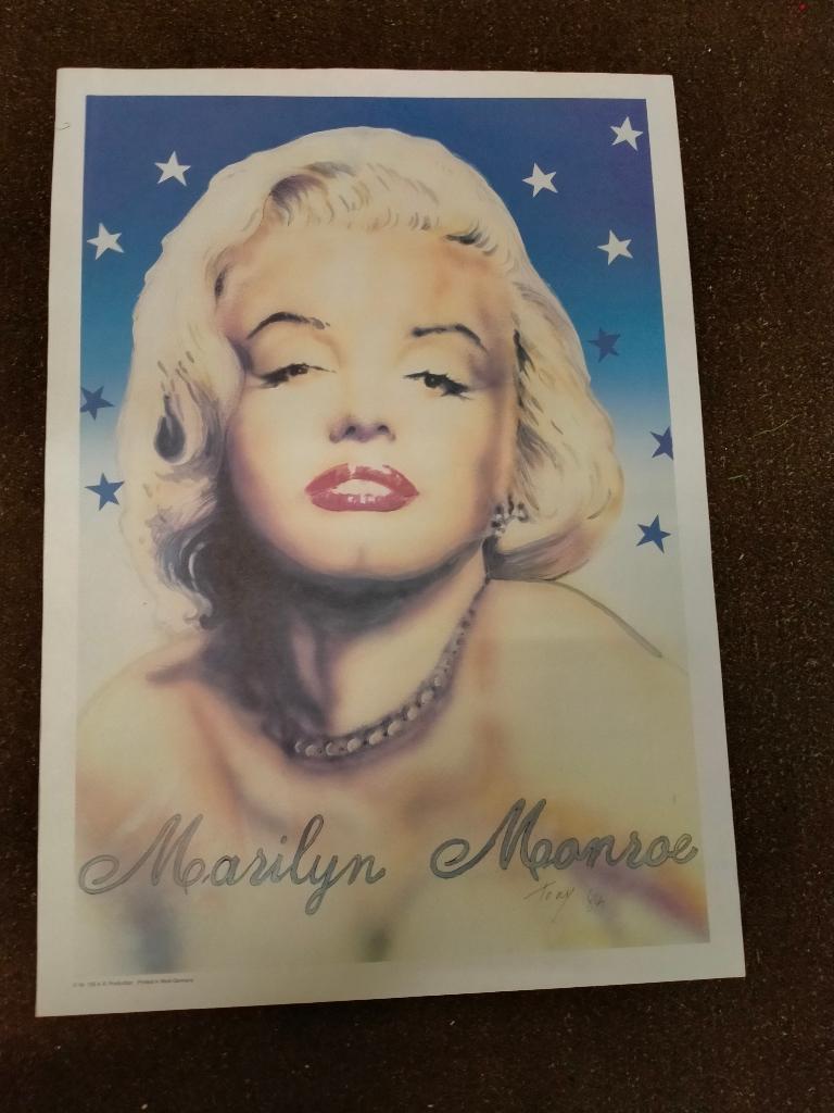 Marilyn Monroe pin-up pop tekening print afbeelding, Verzamelen, Ophalen of Verzenden, Zo goed als nieuw, Overige typen