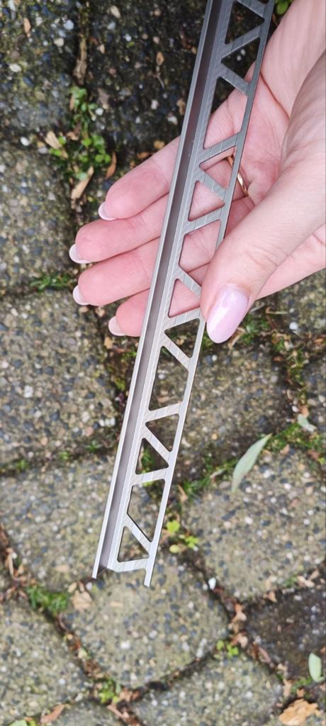 Tegelprofiel aluminium 3000x10 mm, Doe-het-zelf en Verbouw, Tegels, Ophalen, Wandtegels, Nieuw, Minder dan 5 m²