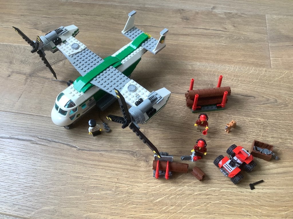 Lego City 60021 Cargo Airplane - Vrachtvliegtuig  Bosbouw, Lego, Ophalen of Verzenden, Complete set, Inclusief instructies