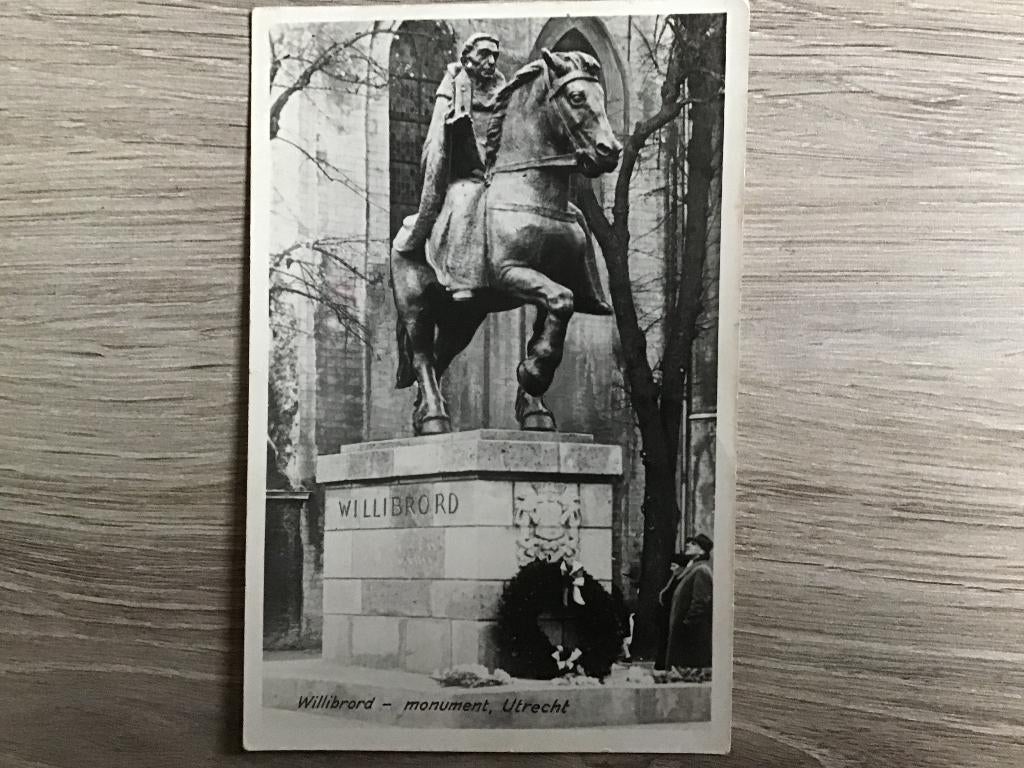 Utrecht Willibrord Monument 1951, Verzenden, 1940 tot 1960, Gelopen, Utrecht