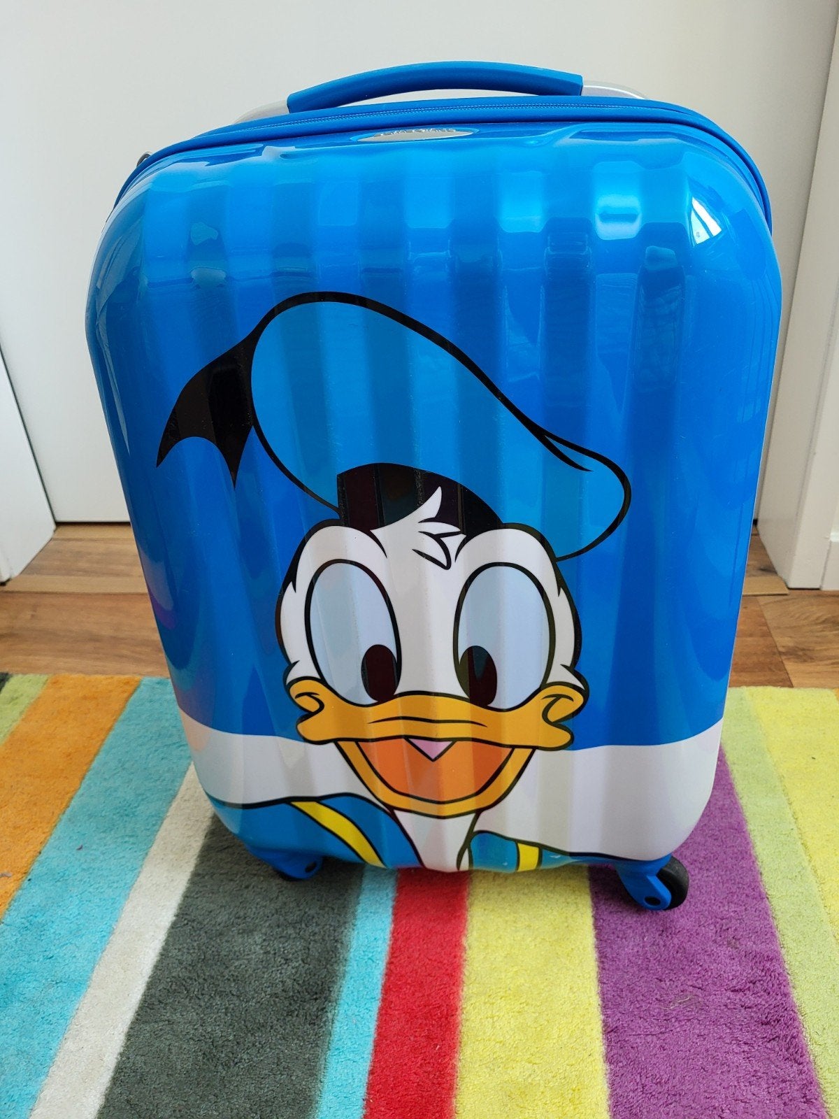 Kinderkoffer Samsonite Donald Duck blauw, Sieraden, Tassen en Uiterlijk, Koffers, Hard kunststof, Minder dan 50 cm, Zo goed als nieuw