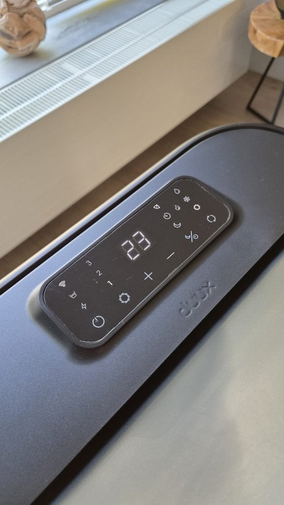 ZGAN Duux North Smart DXMA22 mobiele airco + verwarming, Ophalen, Koelen en Ontvochtigen, Energieklasse A of zuiniger, 3 snelheden of meer