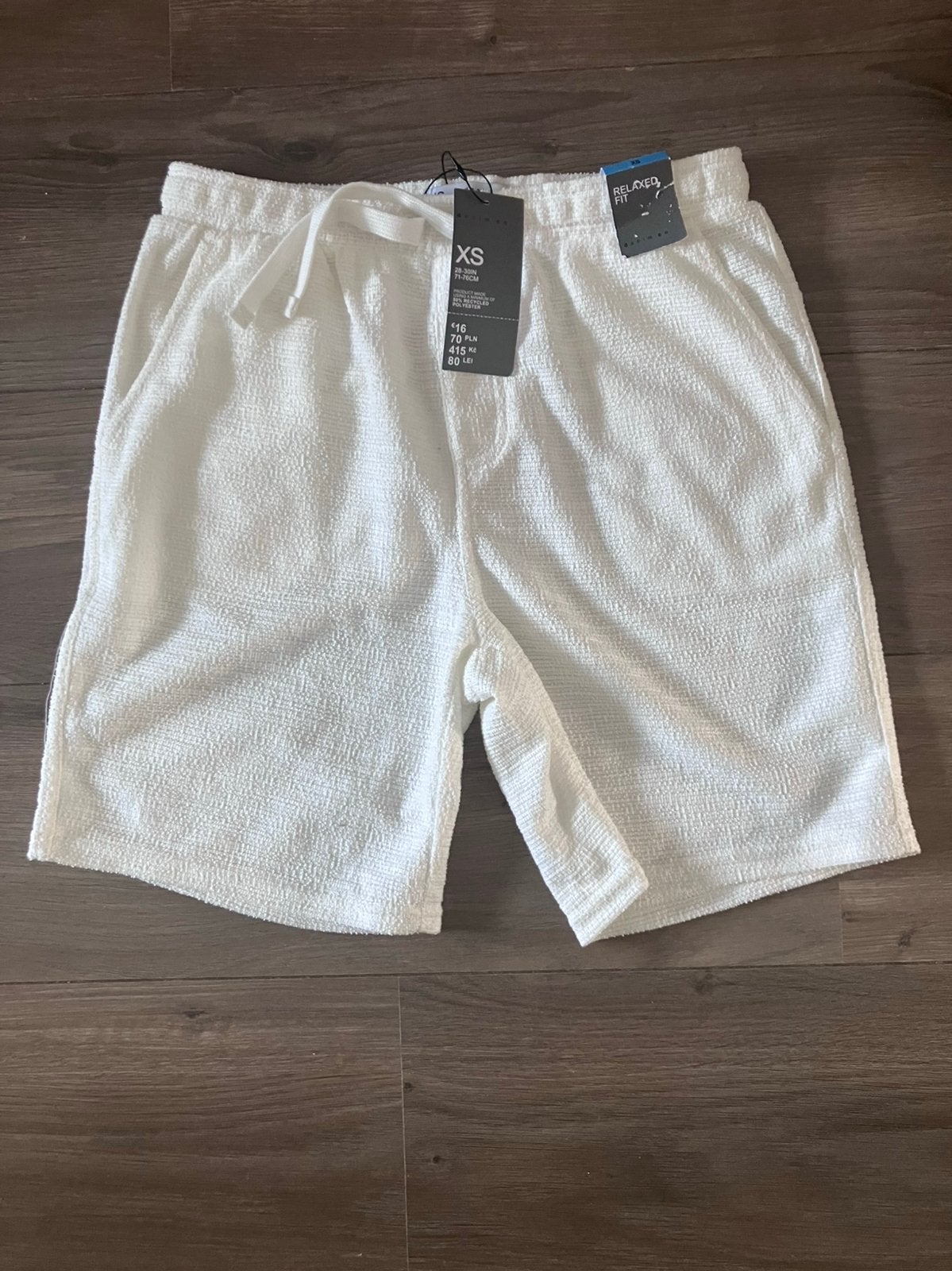 Heren korte broek wit/creme maat XS 28-30 inch denim co., Ophalen of Verzenden, Nieuw, Maat 46 (S) of kleiner, Wit