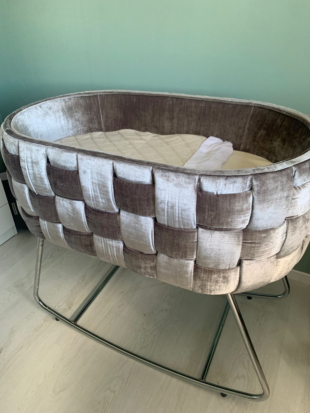Luxe Velvet baby wieg, Ophalen, Zo goed als nieuw, Wieg