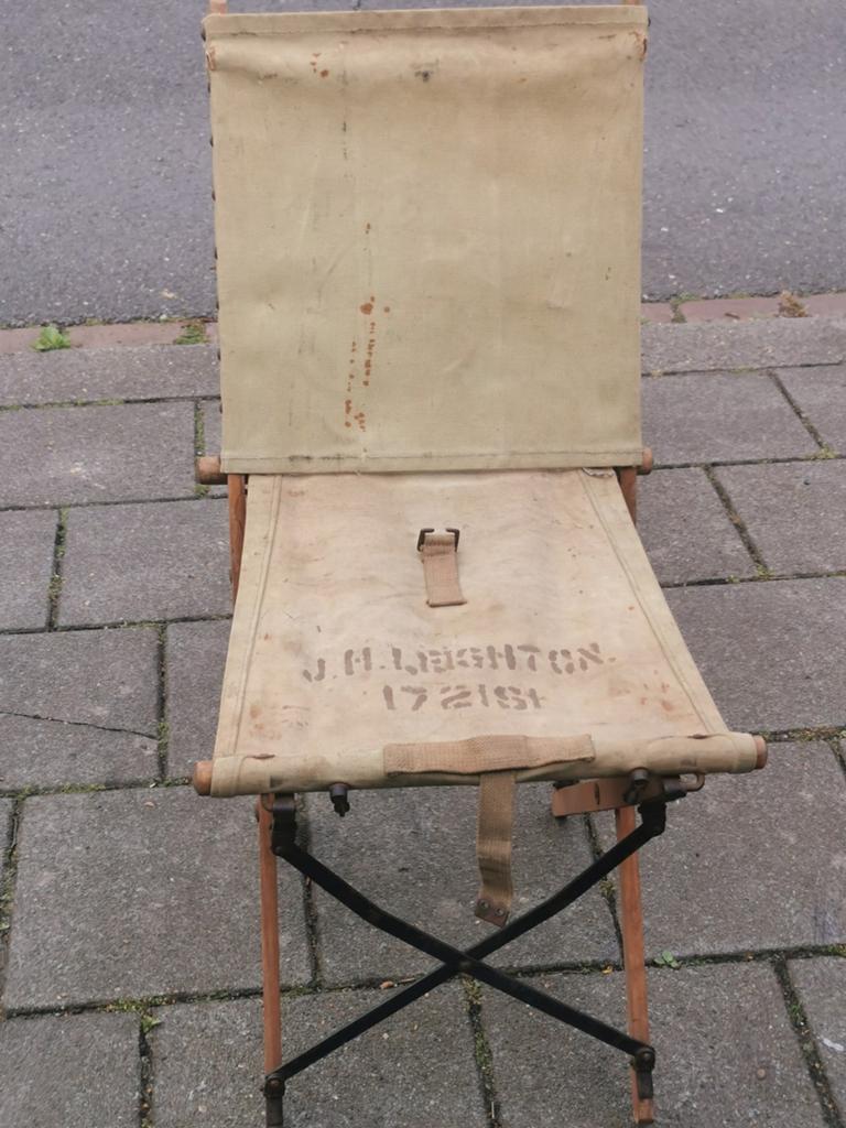 Vintage Militaire Vouwstoel - J.H. Leighton, Verzenden