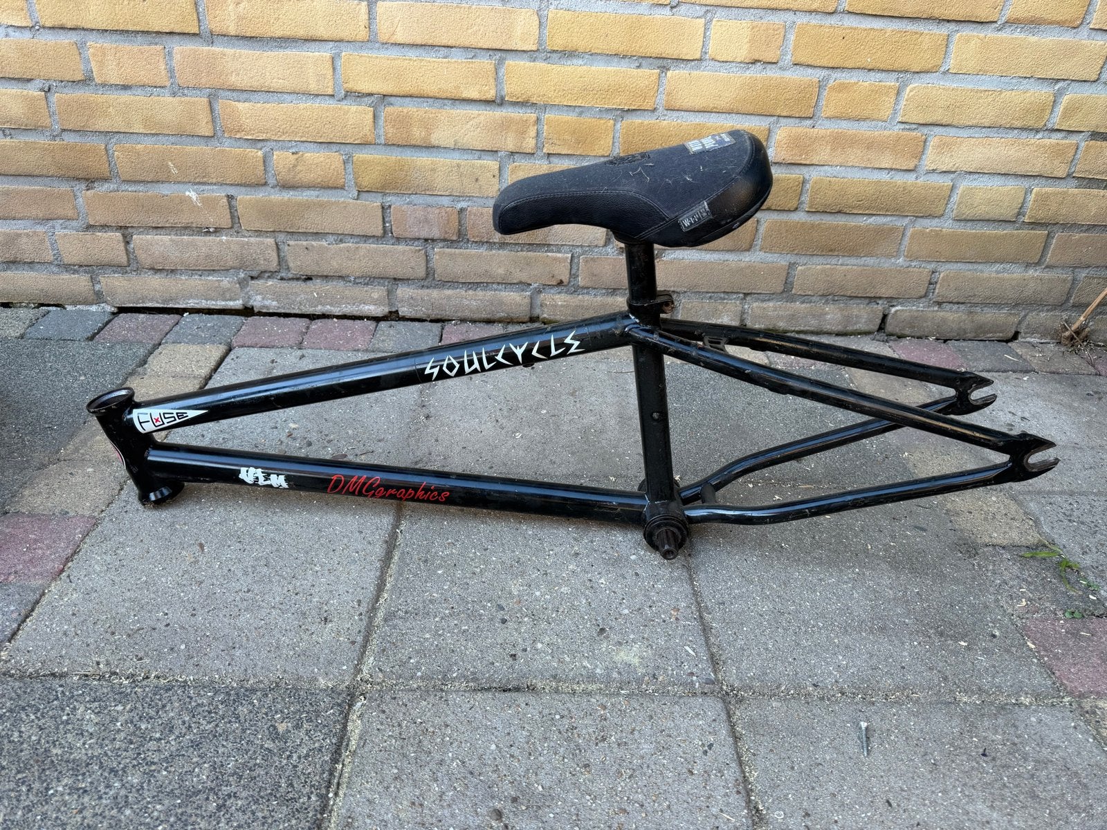 Diverse BMX onderdelen: frames, voorvorken, wielen, sturen, Ophalen, Frame, Staal, Gebruikt