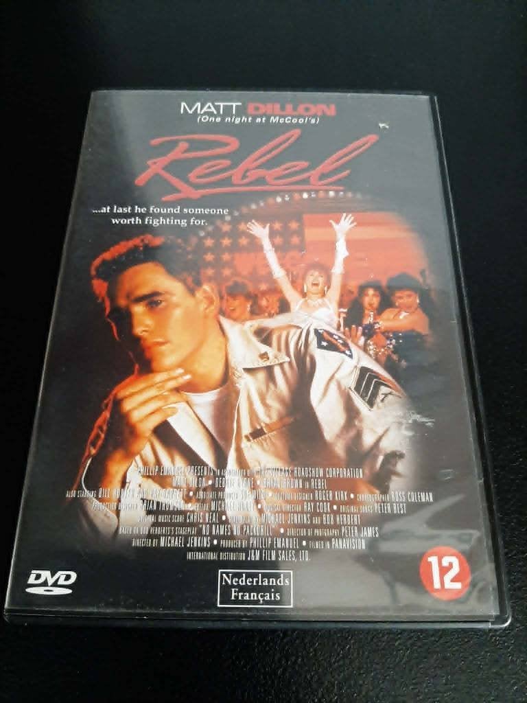Rebel, Matt Dillon, Debra Byrne, Bryan Brown, Bill Hunter!, Vanaf 12 jaar, Ophalen of Verzenden, Gebruikt, Drama