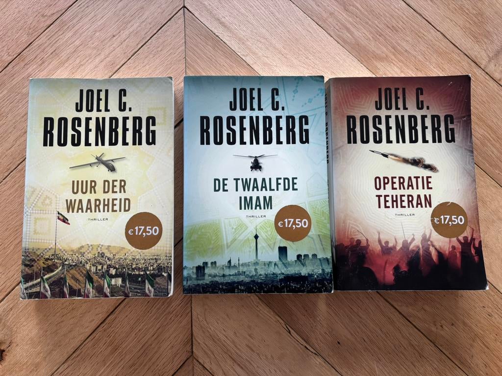 Joel C. Rosenberg De twaalfde imam trilogie, Ophalen of Verzenden, Zo goed als nieuw