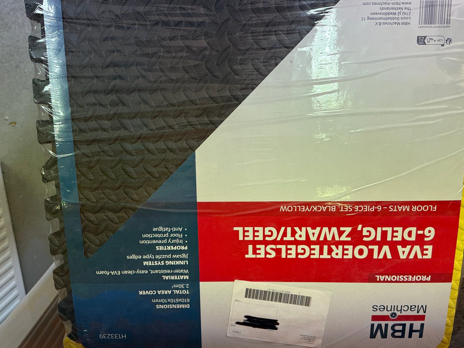 Hbm vloertegels foam, Ophalen, 60 cm of meer, Nieuw, 10 m² of meer