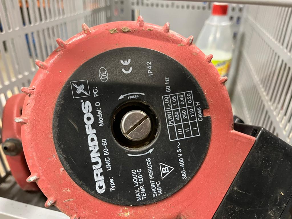 Grundfos Circulatiepomp UMC 50-60, 3-fasen, Ophalen of Verzenden, Gebruikt, 200 tot 500 watt, Overige typen