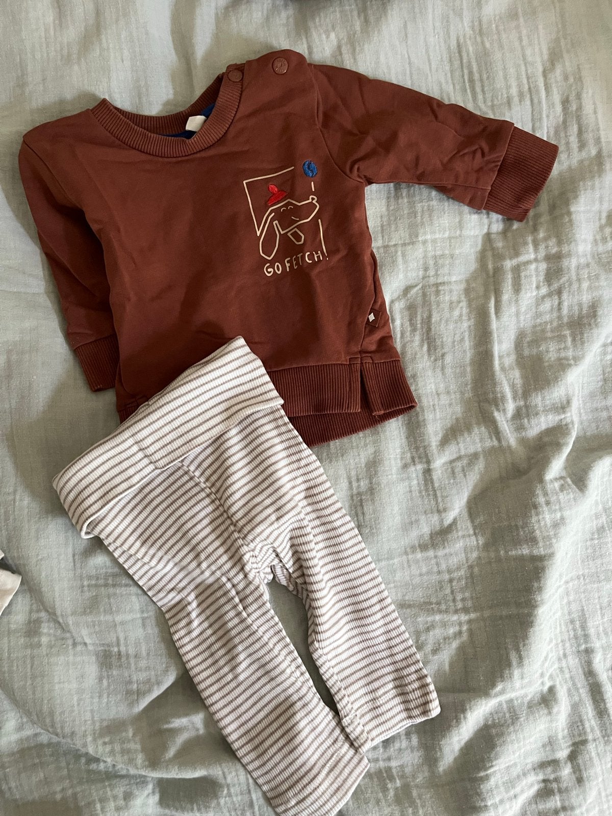 Babykleding setjes maat 56, Ophalen, Zo goed als nieuw, Jongetje of Meisje, Setje