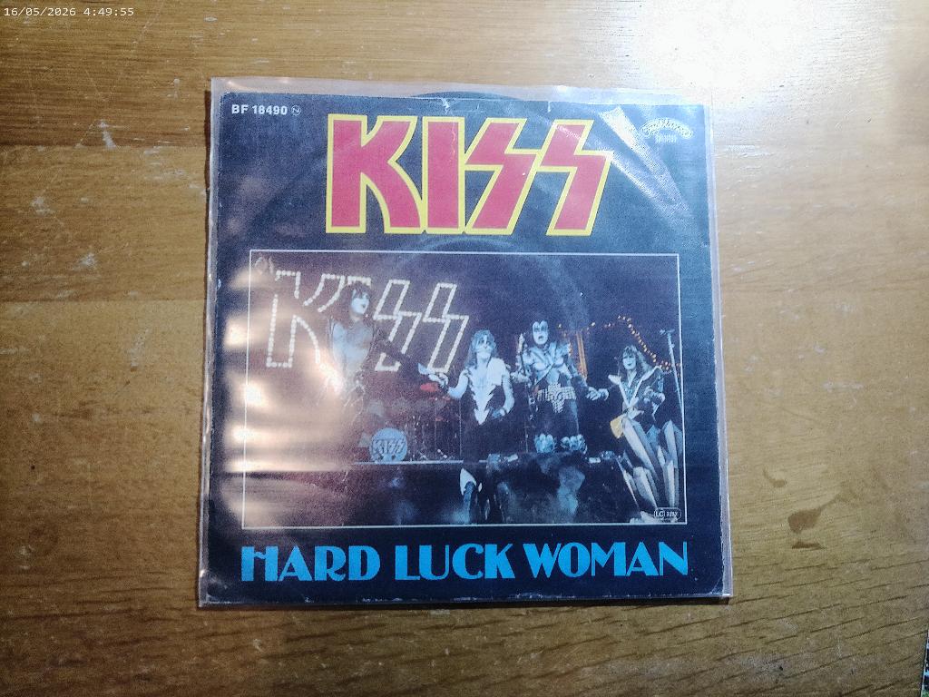 KISS - Hard Luck Woman / Mr. Speed, Cd's en Dvd's, Vinyl Singles, Gebruikt, Fotohoes, 7 inch, Single
