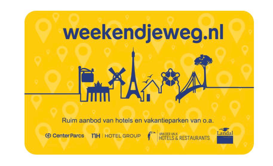 Cadeaukaart weekendje weg TWV 150,-, Tickets en Kaartjes, Twee personen, Cadeaubon
