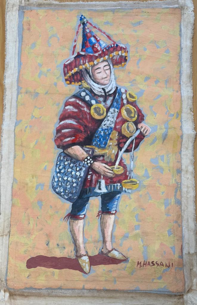 Exclusief handgeschilderd kunstdoek – M. Hassani, Ophalen of Verzenden