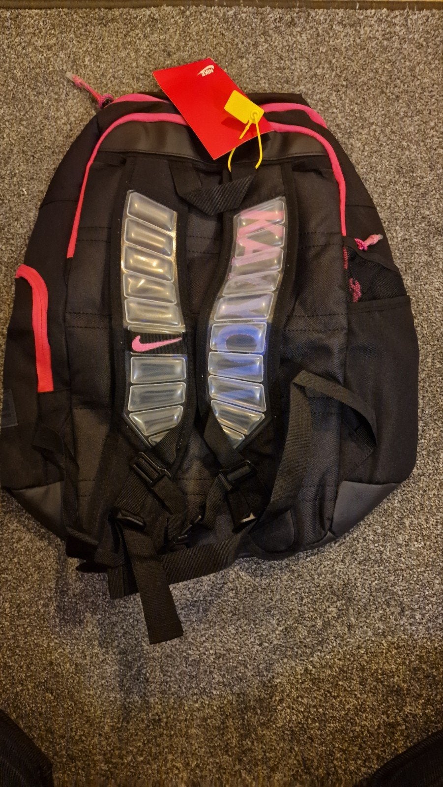 Mooie Nike rugtas - Zwart/Roze, Overige merken, Nike Inc., Nieuw, Ophalen of Verzenden
