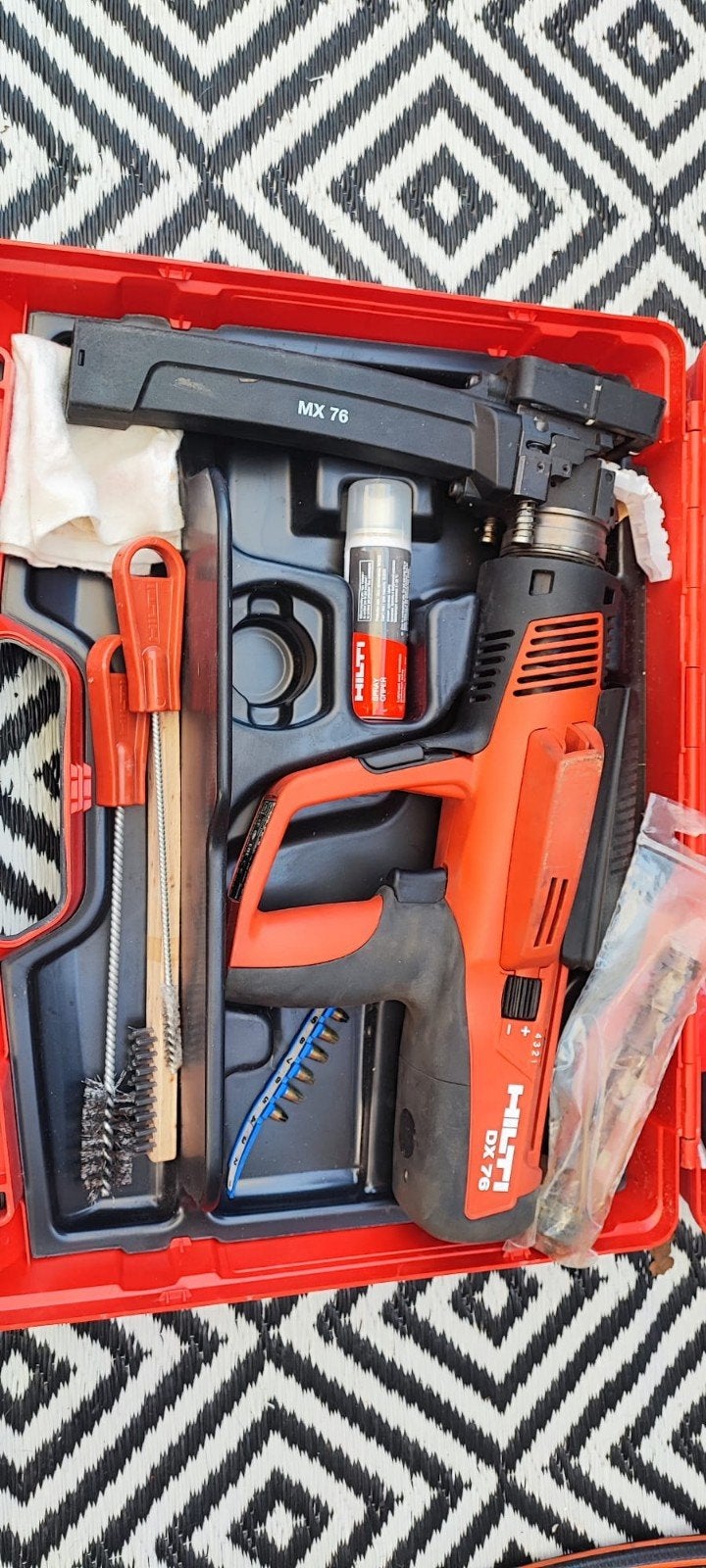 Hilti DX 76 MX 76 Schiethamer met toebehoren, Ophalen, Zo goed als nieuw, Overige typen, Hilti