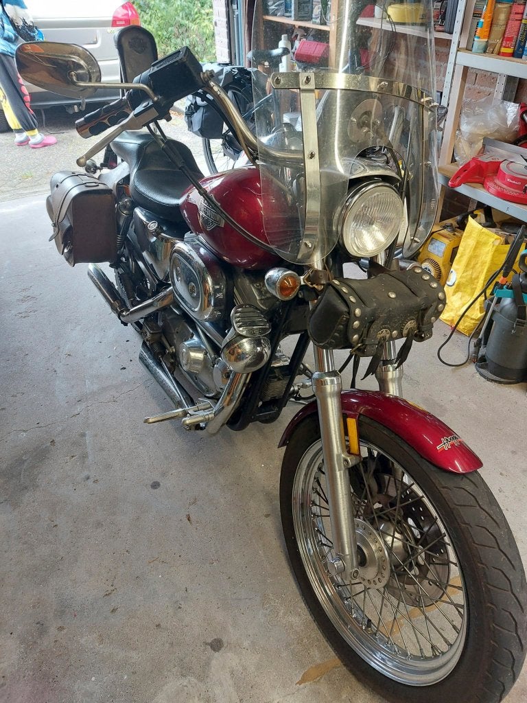 Harley davidson spotster 883 xlh hugger 1989, 2 cilinders, Gebruikt, Particulier, Meer dan 35 kW