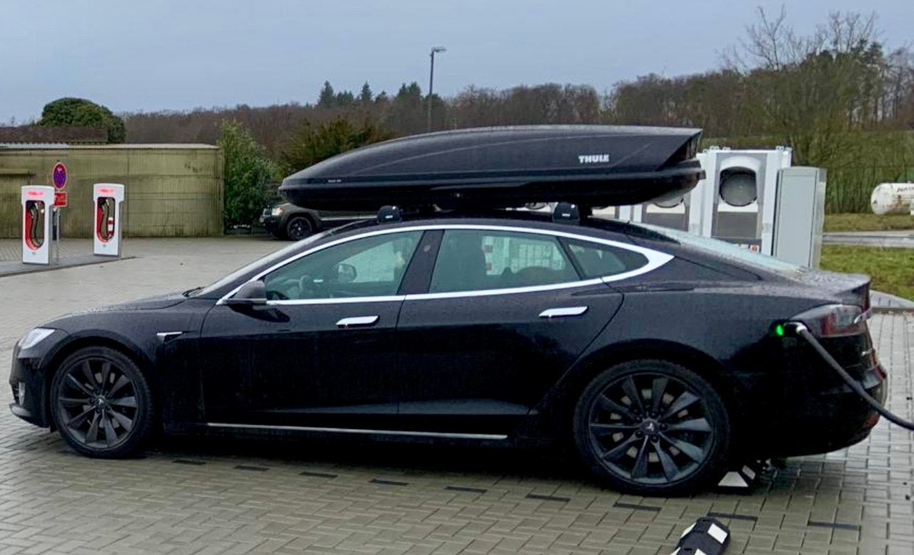 Thule Motion 900 XXL Black Glossy Dakkoffer Skibox, Ophalen, Zo goed als nieuw