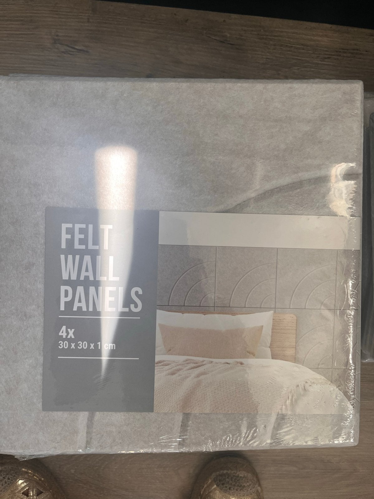 Felt Wall Panels - 4 stuks (30x30x1 cm), Geluiddempend, Textiel, Nieuw, Ophalen of Verzenden
