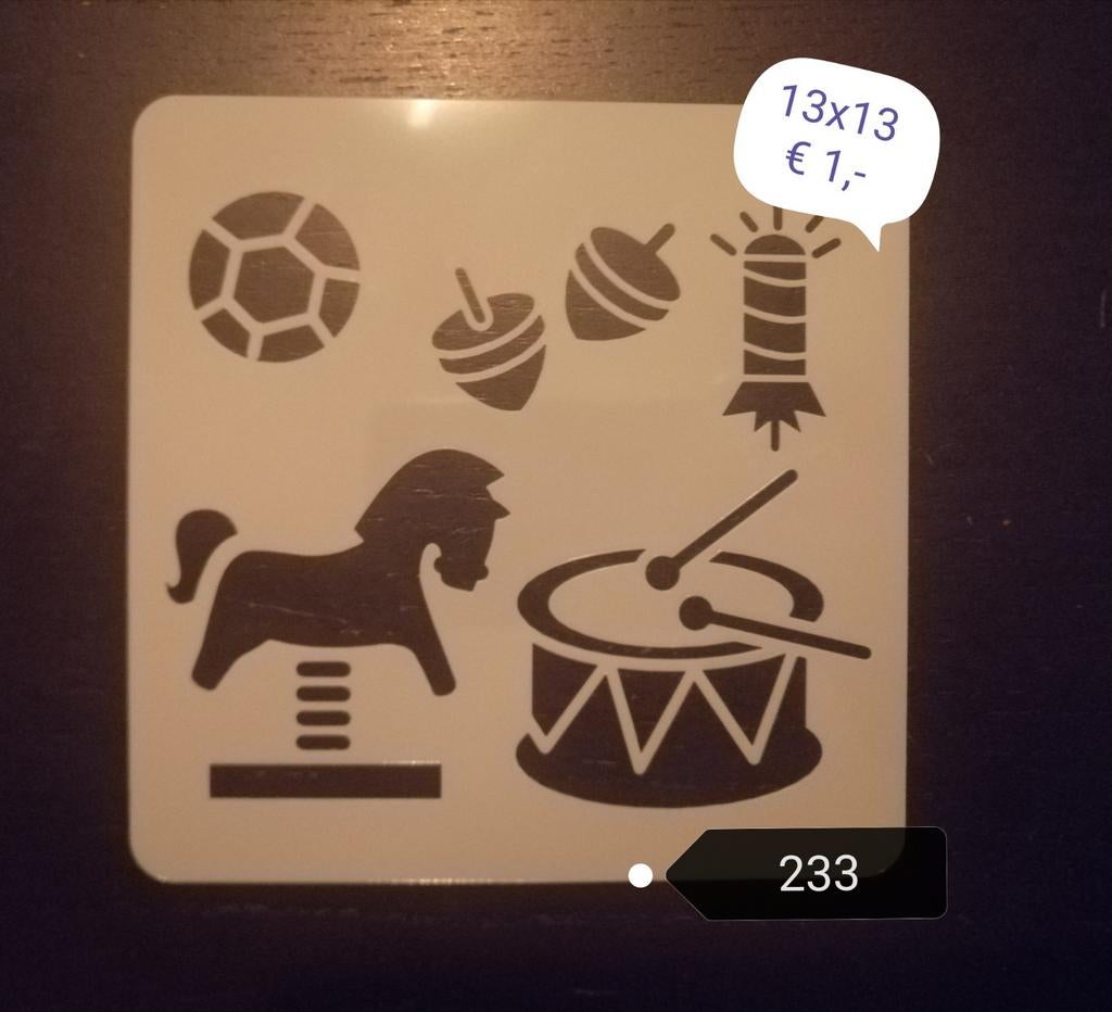 Herbruikbaar Buigzaam Sjabloon Stencil - Deel 6, Nieuw, Ophalen of Verzenden, Kunststof, Herbruikbaar