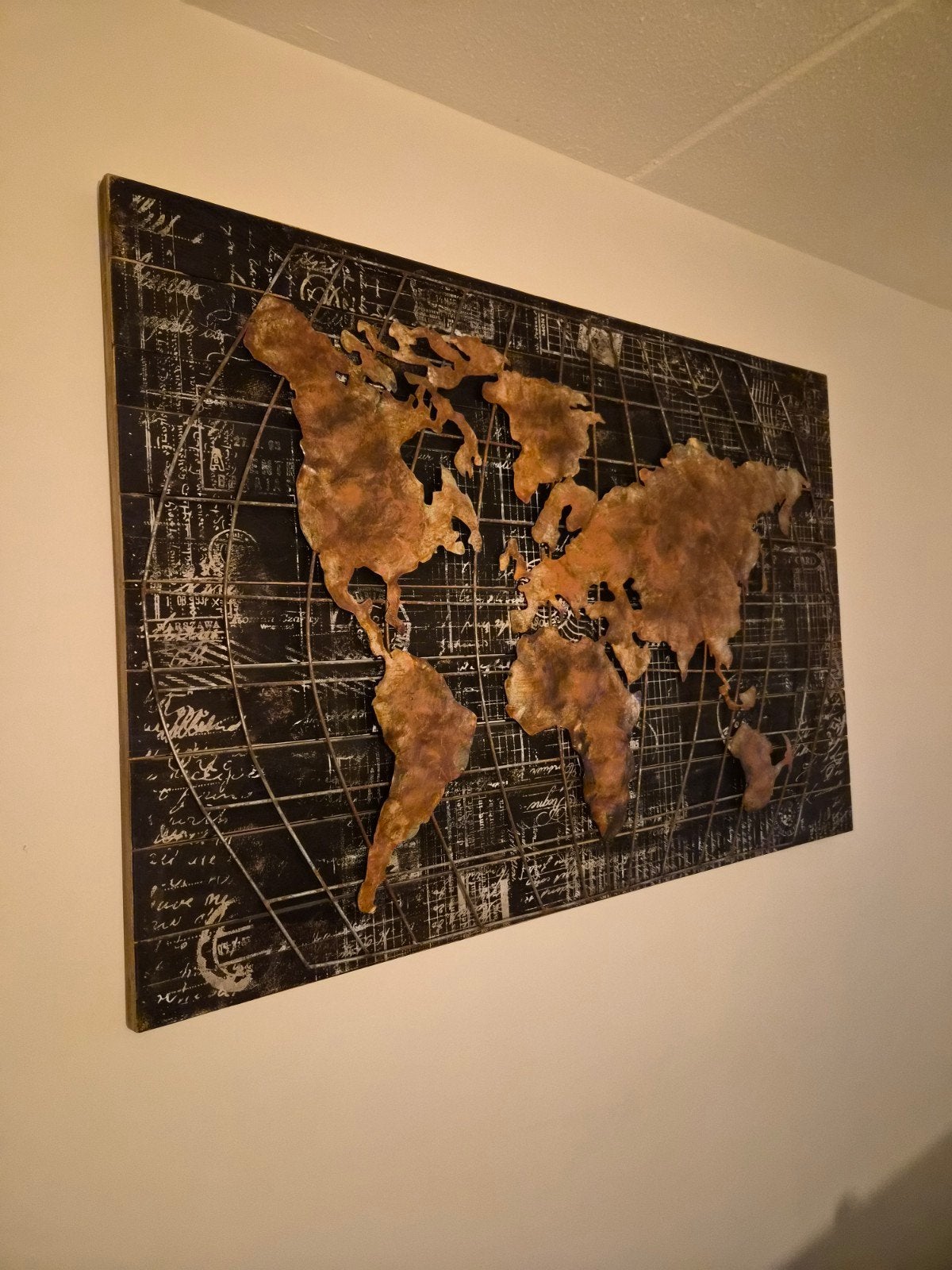 Wereldkaart 120x80cm, Ophalen