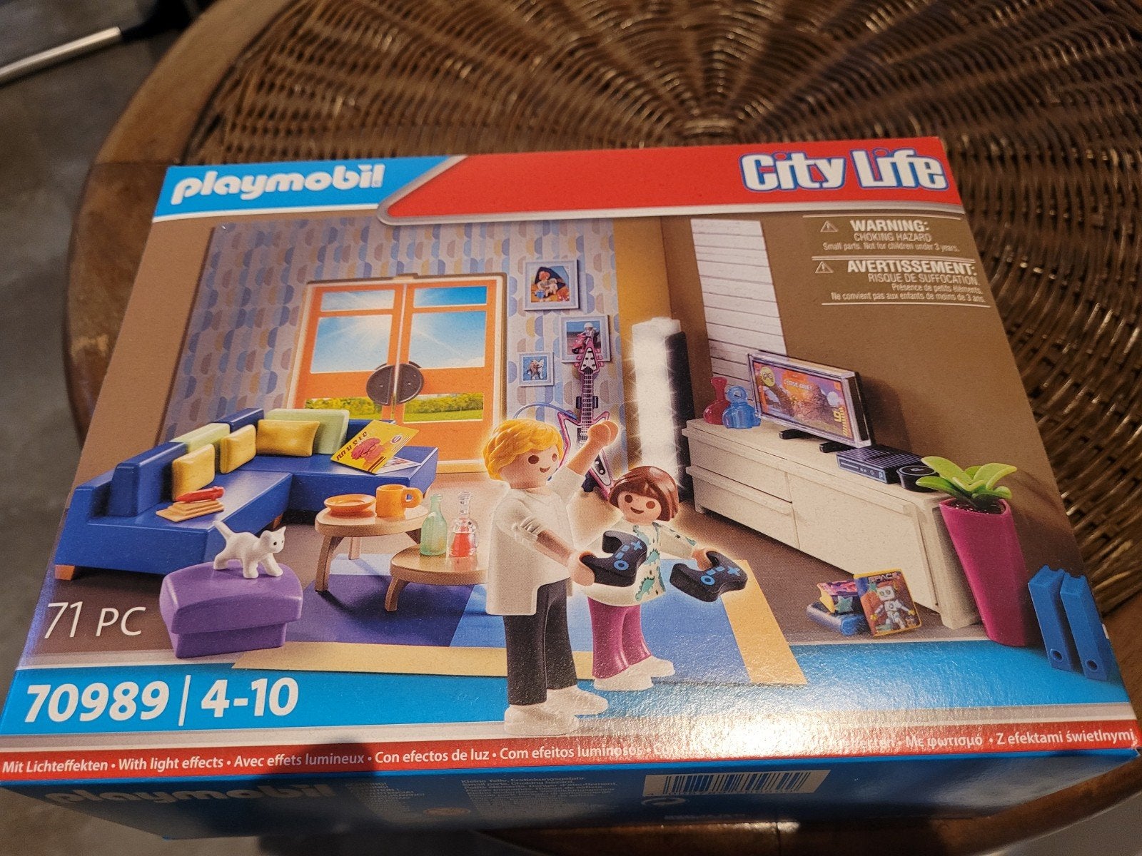 Playmobil City Life Woonkamer met Lichteffecten (70989), Kinderen en Baby's, Ophalen, Complete set, Overige typen, Nieuw