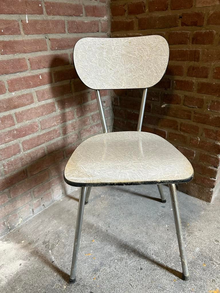 Vintage Formica tafel - 67x97 cm, Ophalen, Kunststof, Gebruikt, 50 tot 100 cm