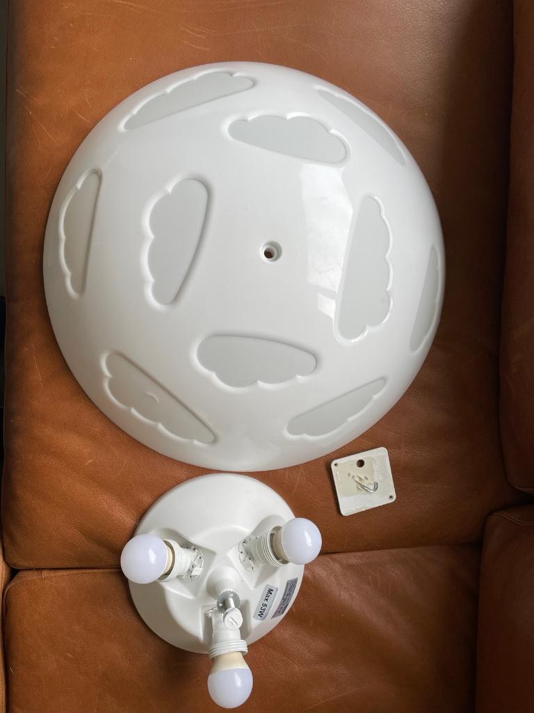 IKEA plafond lamp Skojig witte wolken, Ophalen, Gebruikt, Lamp