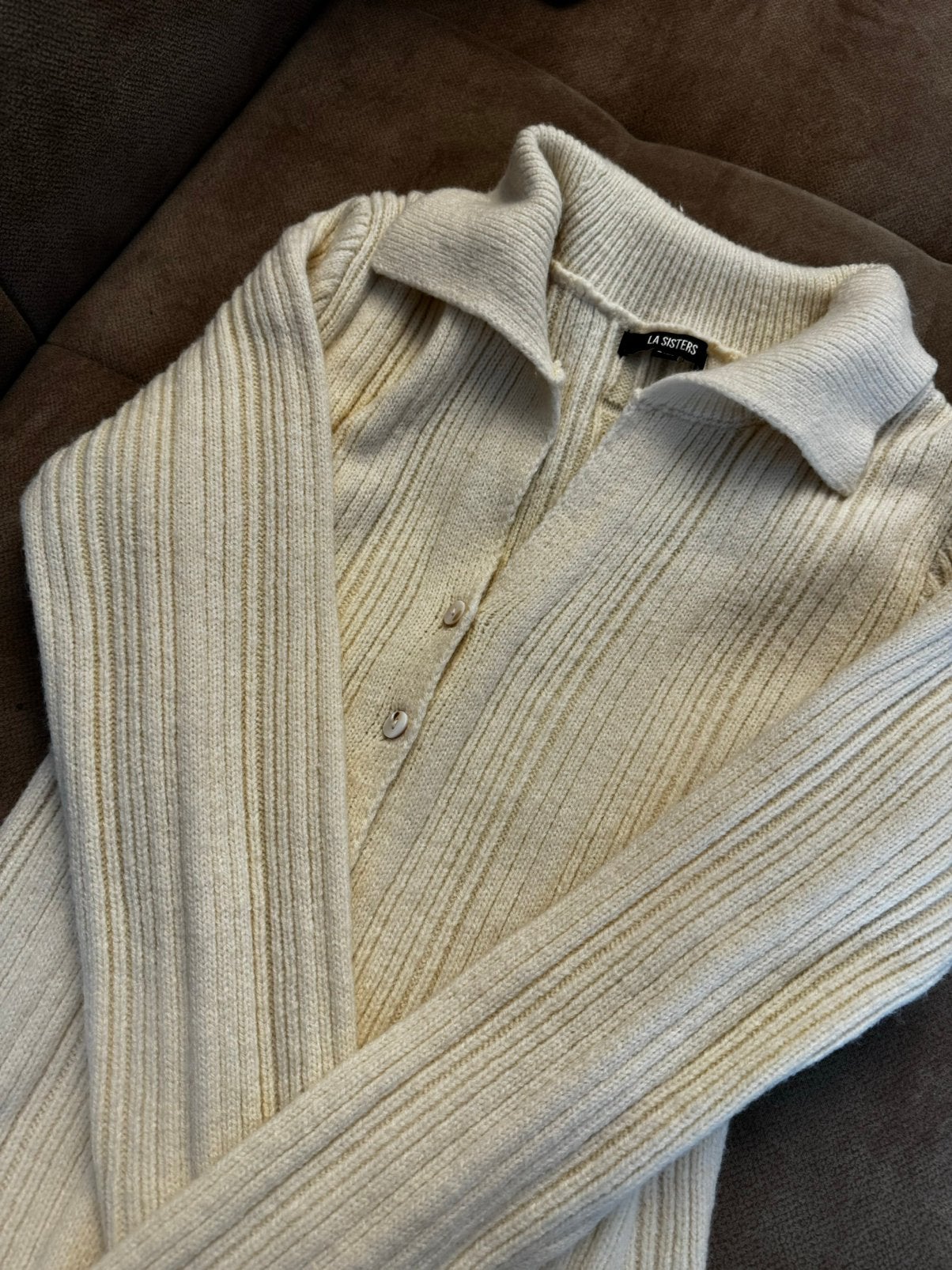 La sisters gebreiden trui beige, Kleding | Dames, Ophalen of Verzenden, Zo goed als nieuw, Beige