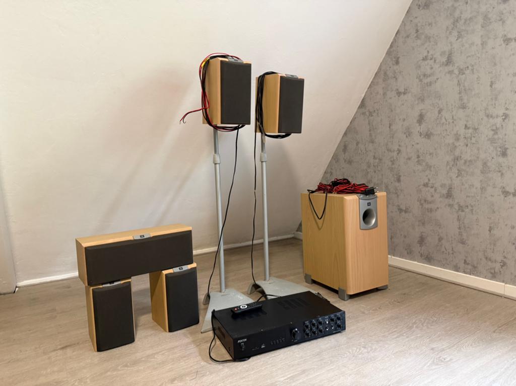 JBL surround set 5.1 + AV receiver, Ophalen, Gebruikt, Speakers, Overige merken