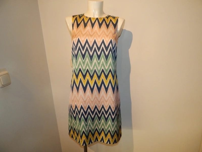 Missoni zomerse jurk aztec print mooie kleuren combinatie S