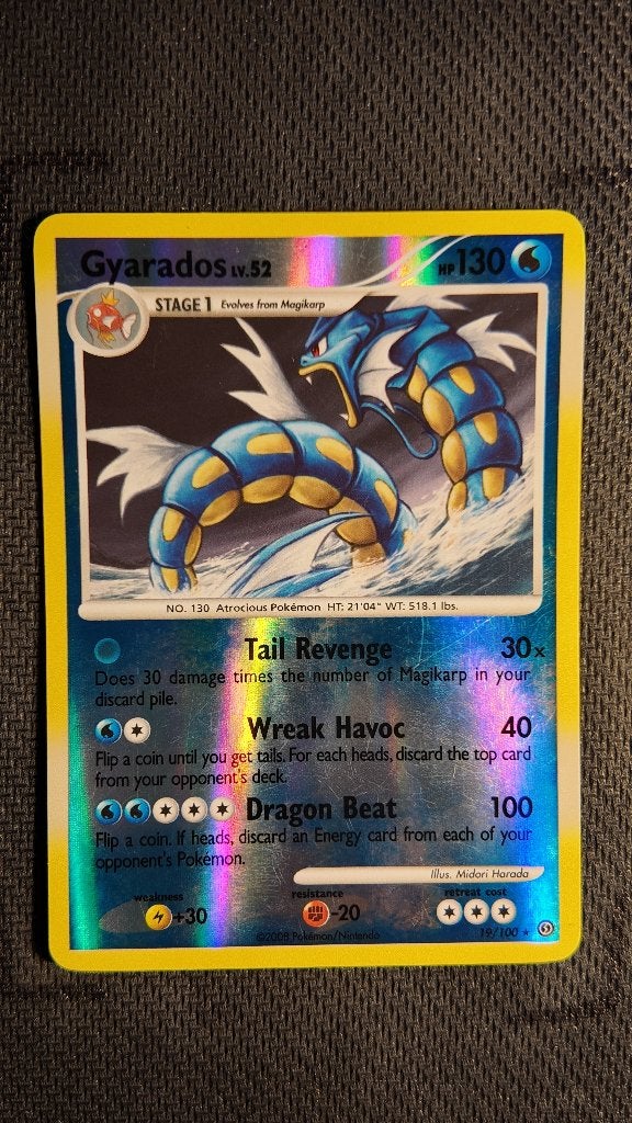 Gyarados 19 Stormfront | Pokemon kaart, Ophalen, Losse kaart, Foil