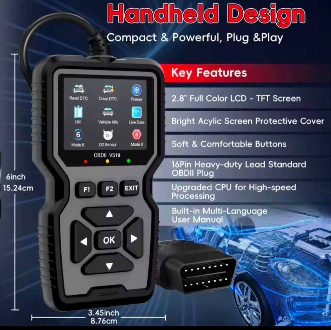 Obd2 auto uitlees apparaat motorlamp uitlezen wissen live, Auto diversen, Autogereedschap, Ophalen, Nieuw, Nieuw, Miruw