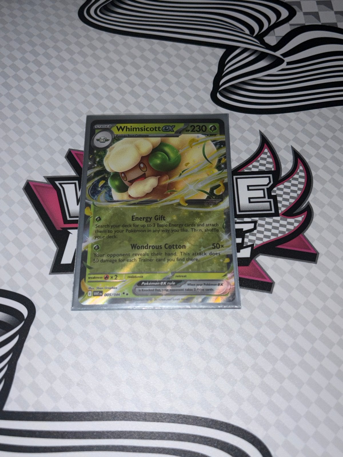 Whimsicott GX 005/068 Pokémon Kaart, Ophalen of Verzenden, Zo goed als nieuw, Losse kaart