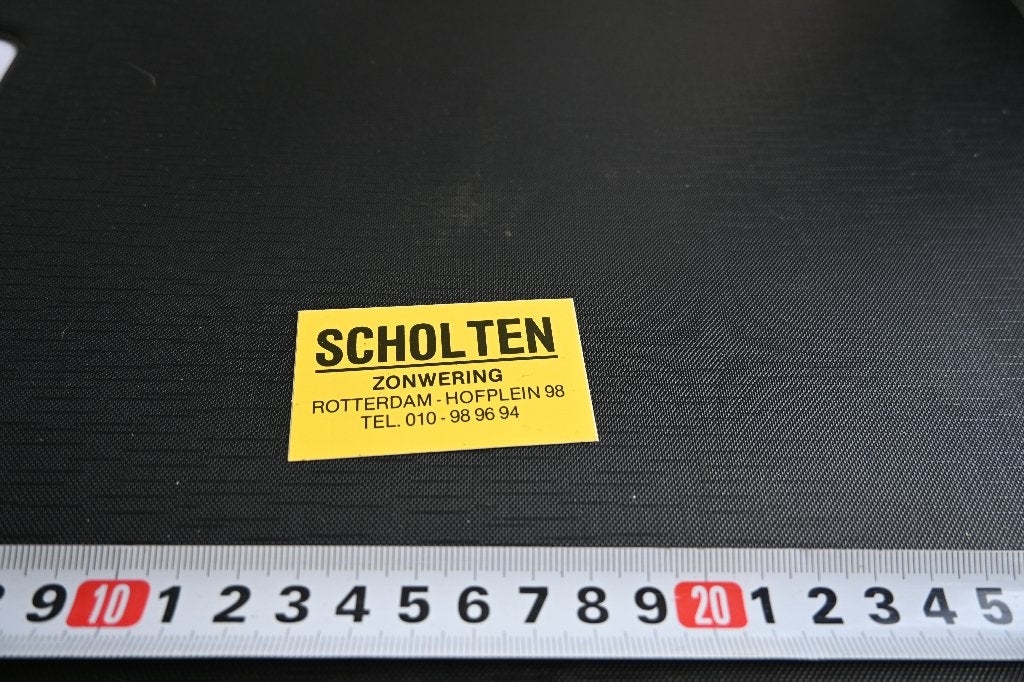 sticker Rotterdam SCHOLTEN zonwering Hofplein 98, Verzamelen, Ophalen, Zo goed als nieuw