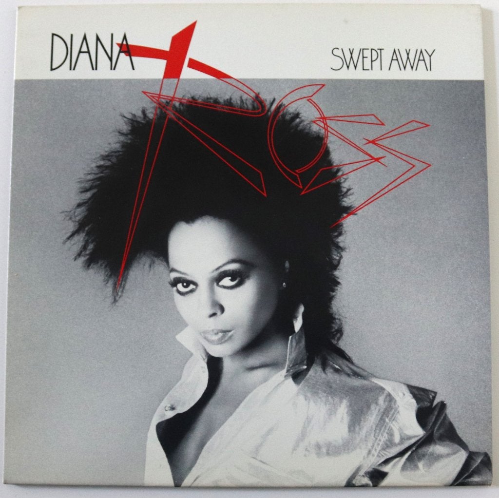 Diana Ross - Swept Away LP – 1984, LP, Gebruikt, Funk, Inclusief binnenhoes