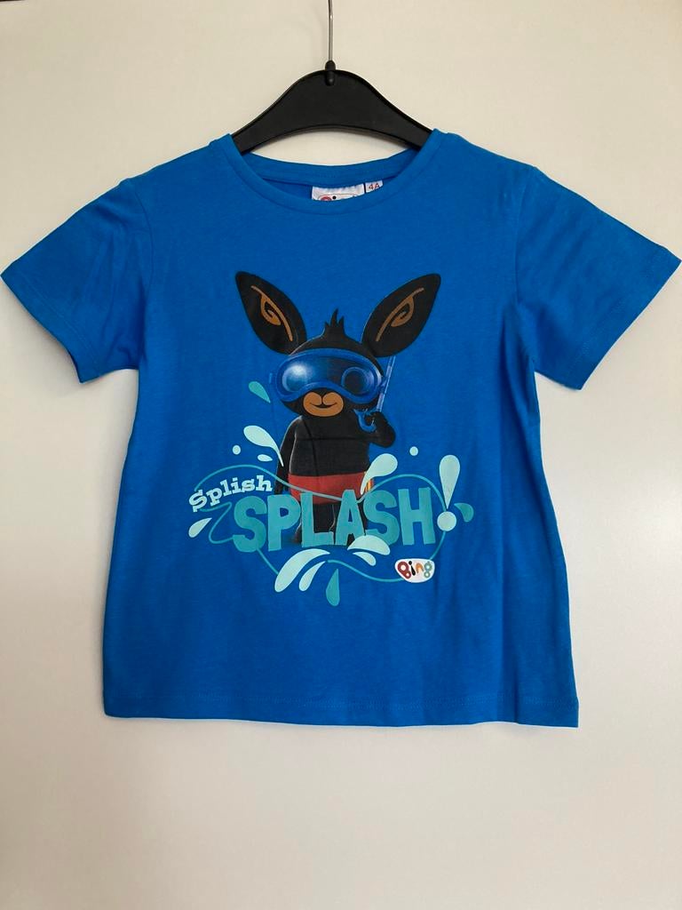 Nieuw konijntje bing blauw T-shirt maat 110, Ophalen of Verzenden, Nieuw, Jongen, Shirt of Longsleeve