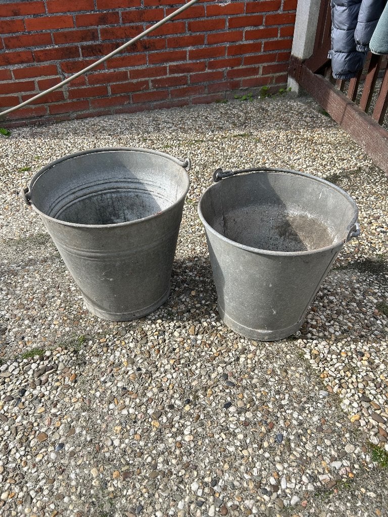 Zinken manden, Ophalen, Gebruikt, Minder dan 30 cm, Rond