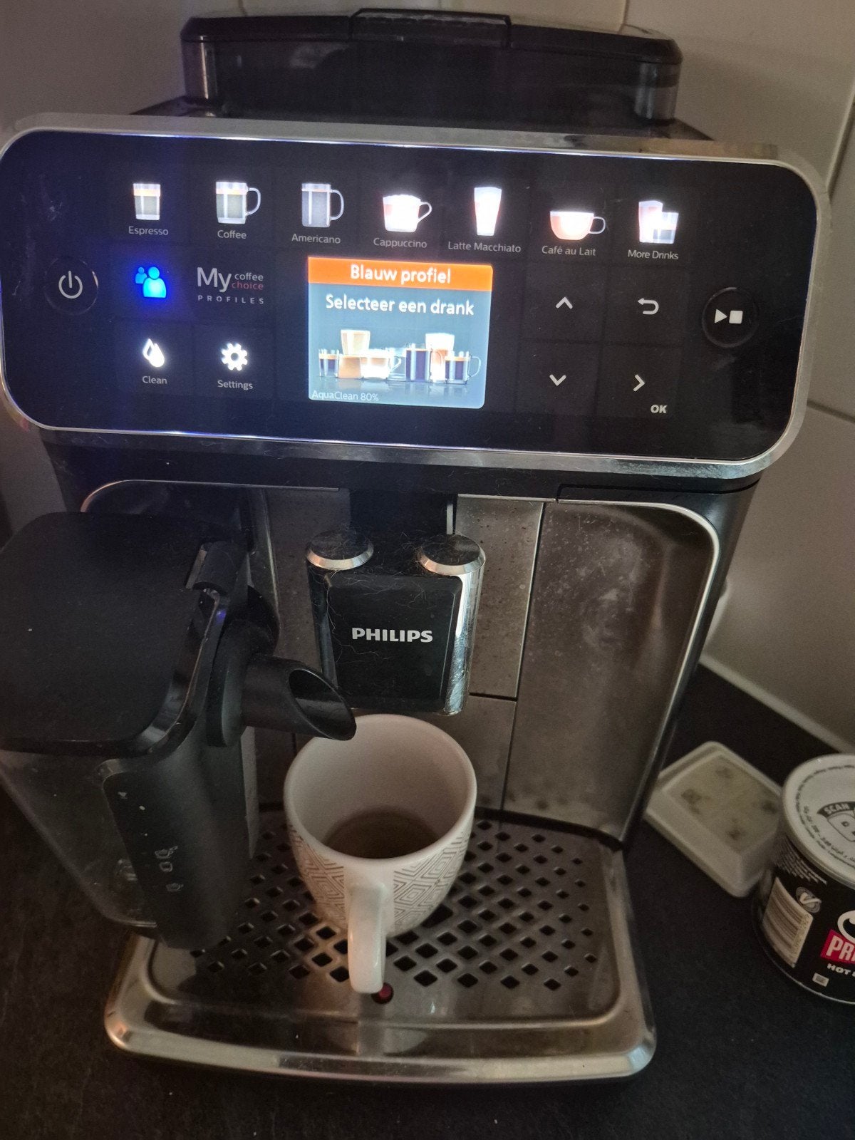 philip lattego 5400 ep5447/90, Ophalen, Espresso apparaat, 10 kopjes of meer, Zo goed als nieuw