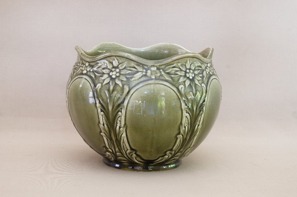 bloempot Jugendstil  antiek, Ophalen of Verzenden