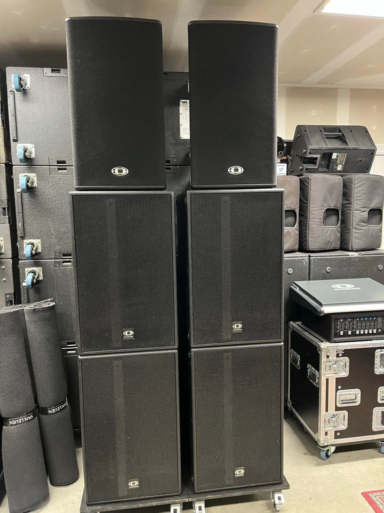 Dynacord VariLine VL152 met 4xSUB18 PA set optie H5000 H2500, Audio, Tv en Foto, Luidsprekers, Overige typen, Zo goed als nieuw