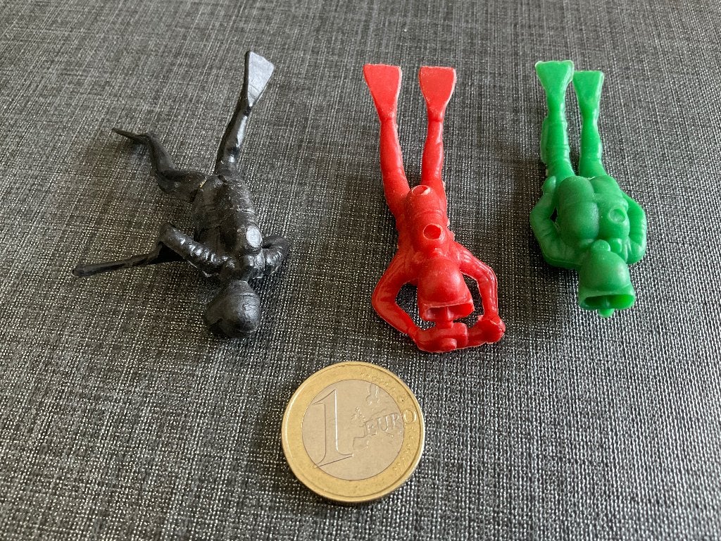 Plastic Duikers Figuurtjes, Ophalen, Gebruikt