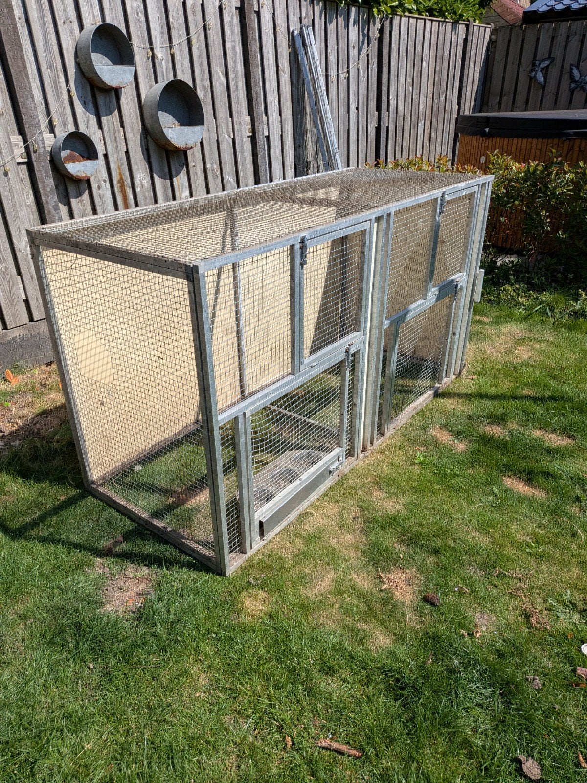 Dieren kooi met voeder bakken., Ophalen, Gebruikt, Aluminium
