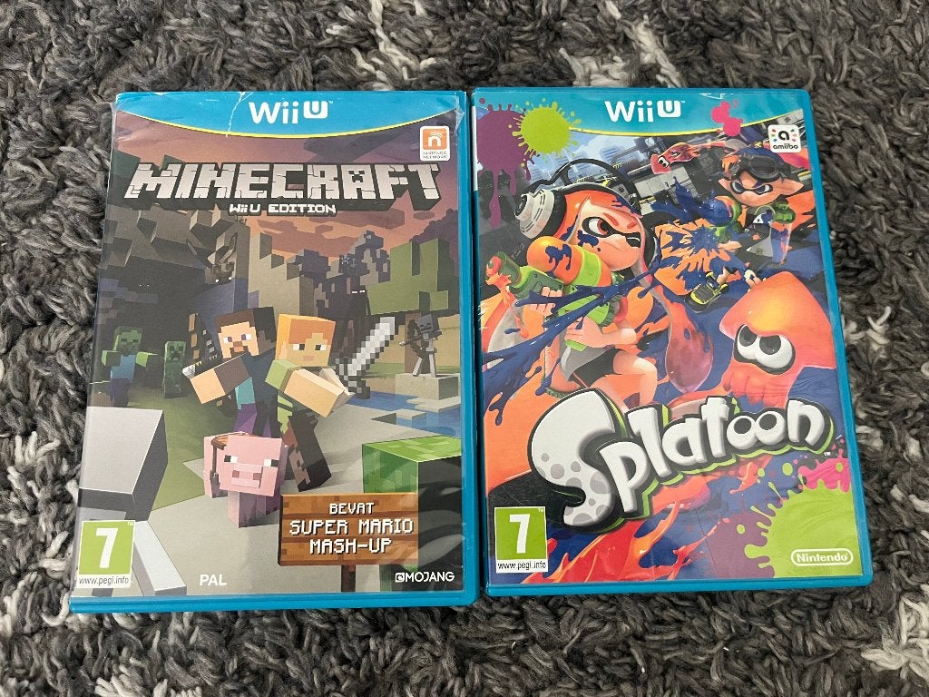 Splatoon en Minecraft voor Nintendo Wii U, Spelcomputers en Games, Shooter, Ophalen of Verzenden, Zo goed als nieuw, Eén computer