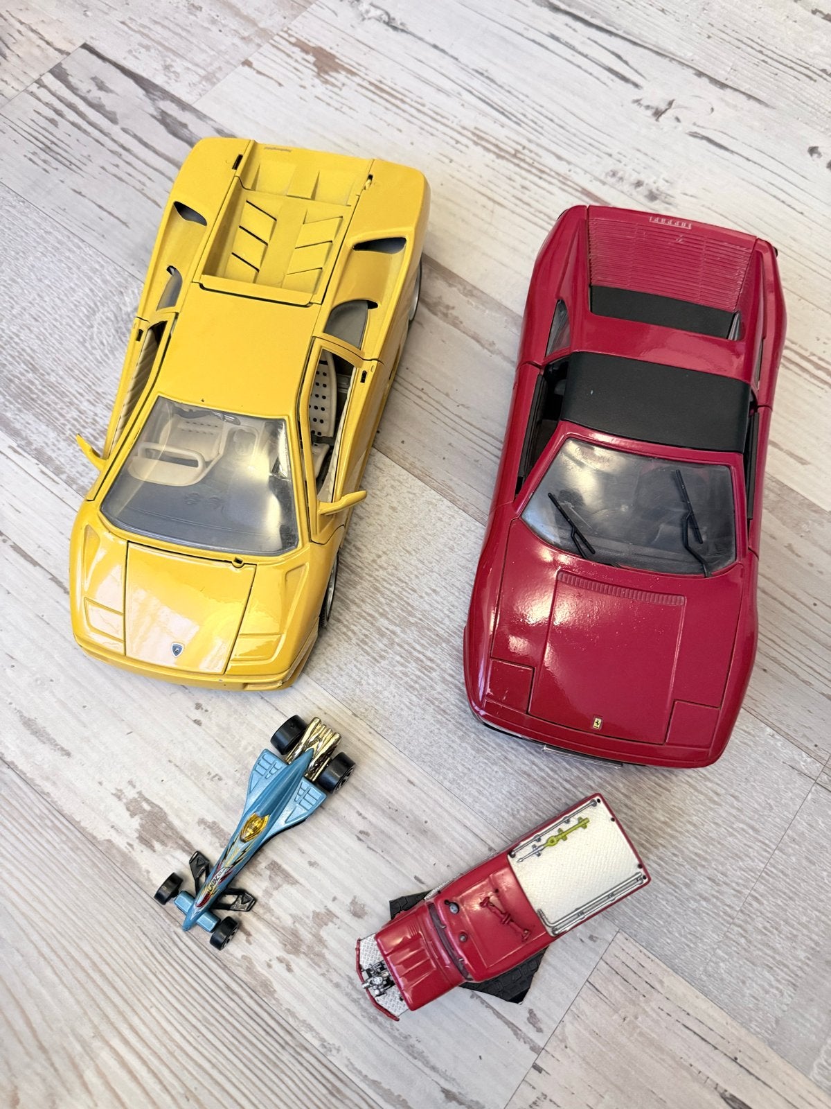 Diverse modelauto's: Ferrari, Lamborghini, Hot Wheels, Ophalen of Verzenden, Gebruikt, Auto, Maisto