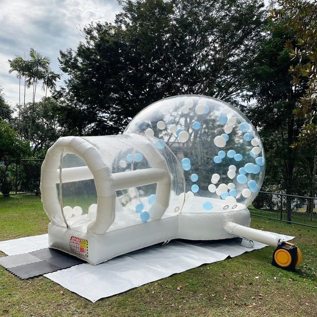Bubbelhuis springkussen met Trampoline vloer TE HUUR., Ophalen of Verzenden, Zo goed als nieuw, Overige