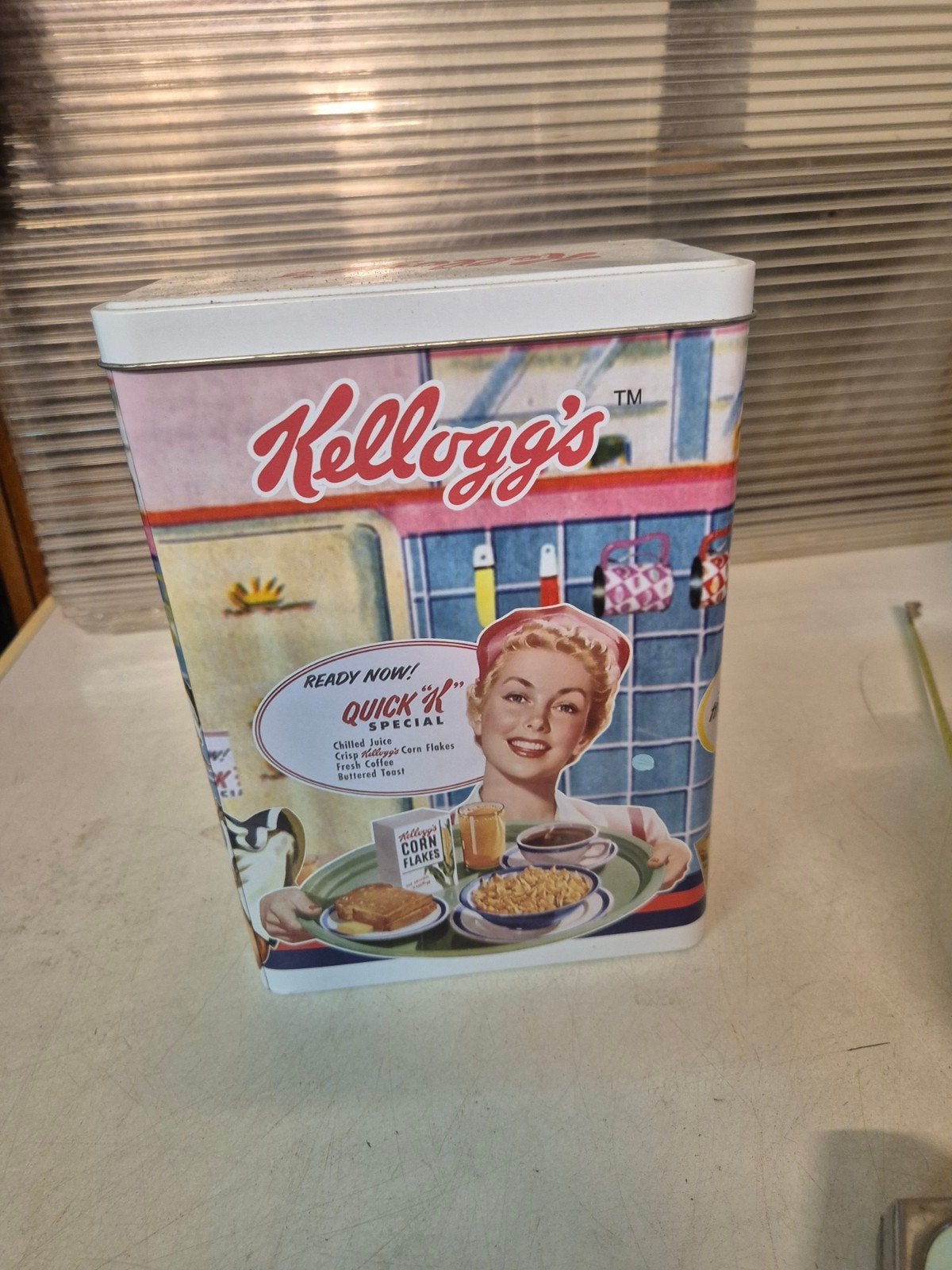 Kellogg's blik, Verzamelen, Blikken, Ophalen of Verzenden, Gebruikt, Overige