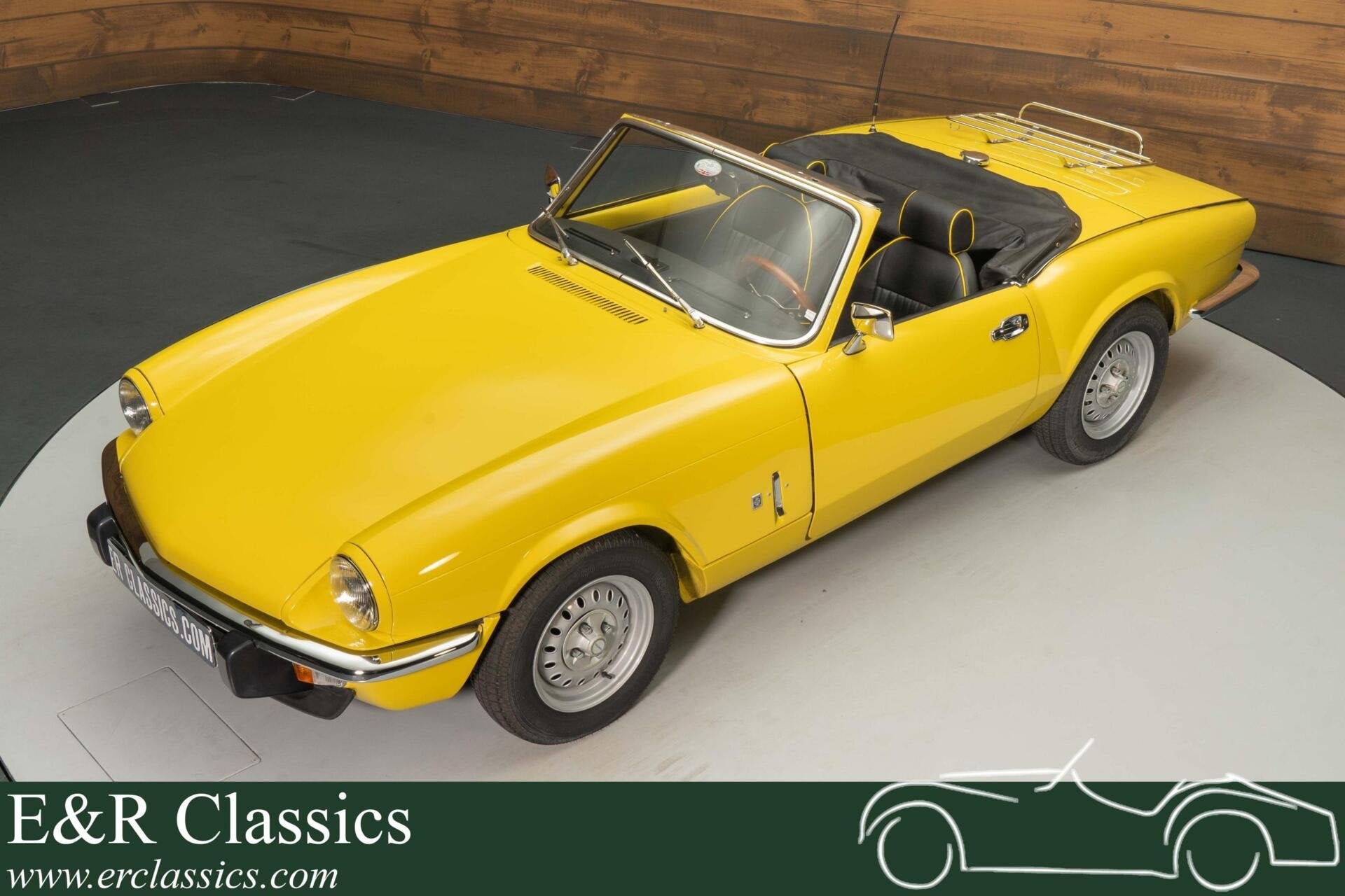 Triumph Spitfire 1500 | Uitvoerig gerestaureerd | 1975, Auto's, Achterwielaandrijving, Zwart, Cabriolet, Triumph