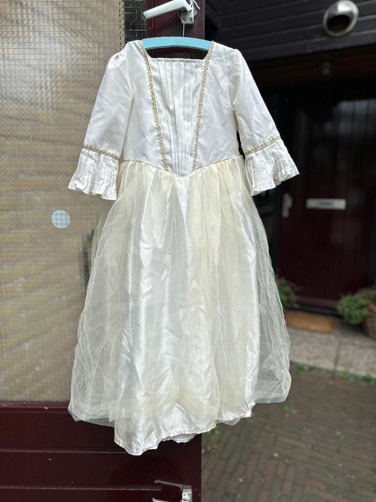 Prachtige witte jurk met sluier voor kerst of als engeltje, Ophalen of Verzenden, Zo goed als nieuw, Jurk of Rok, Jacadi